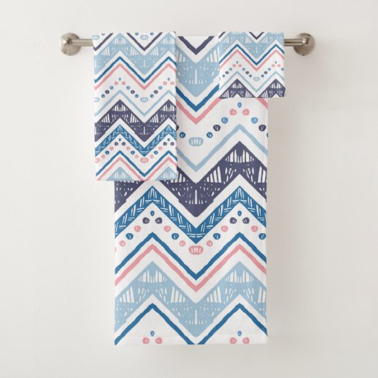 Navajo Ethnic Tribal Pattern Bath Towel Set Bad Handdoek (Insitu)
