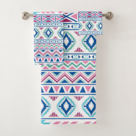 Navajo Ethnic Tribal Pattern Bath Towel Set Bad Handdoek