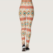 Navajo geïnspireerde Leggings: Zuidwestelijke woes Leggings (Achterkant)