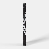 Navajo geometrisch: zwart wit tribale. iPhone hoesje (Rechterkant)