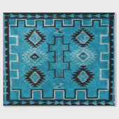 Navajo Indian 1890 Saddle Blanket - 2023 gekleurd Cadeaupapier (Vlak)