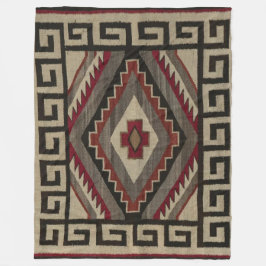 NAVAJO INDIAN ANTIEK TAPESTRY FLEECE DEKEN