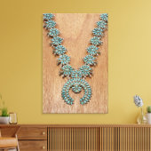 Navajo ketting canvas afdruk (Insitu (Woonkamer))