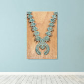 Navajo ketting canvas afdruk (Insitu (Houten vloer))