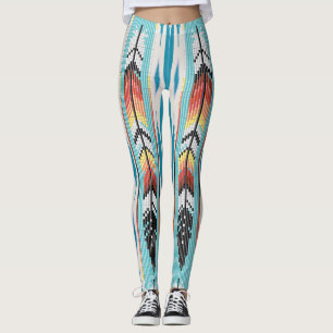 Navajo Kralen Ontwerp Leggingen Leggings
