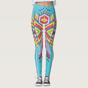 Navajo Kralenontwerp Leggings