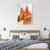 Navajo Loop Trail, Bryce Canyon Canvas Afdruk (Insitu (Slaapkamer))