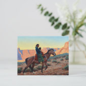 Navajo Moeder, 1945, door Maynard Dixon Briefkaart (Staand voorkant)