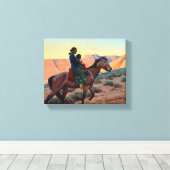 Navajo Moeder, 1945, door Maynard Dixon Canvas Afdruk (Insitu (Houten vloer))