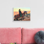 Navajo Moeder, 1945, door Maynard Dixon Canvas Afdruk (Insitu (Woonkamer))