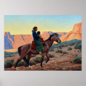 Navajo Moeder, 1945, door Maynard Dixon Poster (Voorkant)