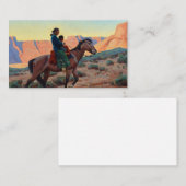 Navajo Moeder, 1945, door Maynard Dixon Visitekaartje (Voorkant / Achterkant)