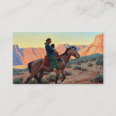 Navajo Moeder, 1945, door Maynard Dixon Visitekaartje (Voorkant)