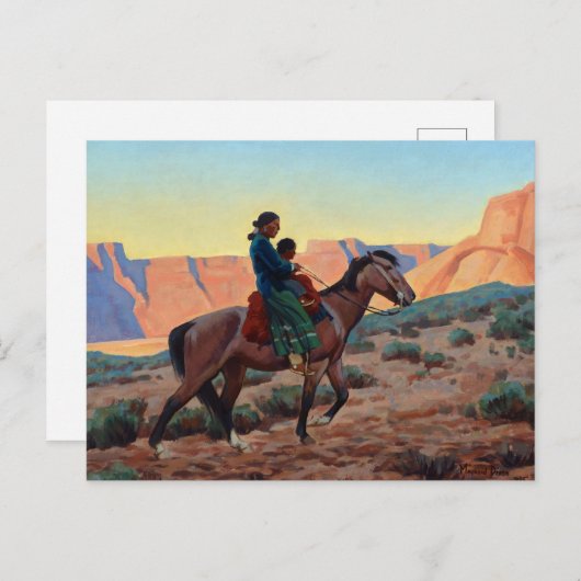 Navajo Moeder door Maynard Dixon Briefkaart (Voorkant / Achterkant)