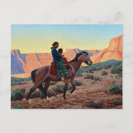 Navajo Moeder door Maynard Dixon Briefkaart (Voorkant)
