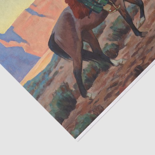 Navajo Moeder door Maynard Dixon Tissuepapier (Detail)