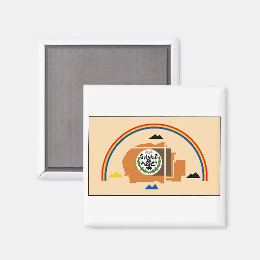 Navajo Nation Flag Magneet (Voorkant / Achterkant)