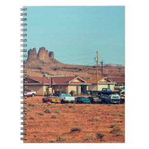 Navajo Native American life op een reservaat in Ar Notitieboek