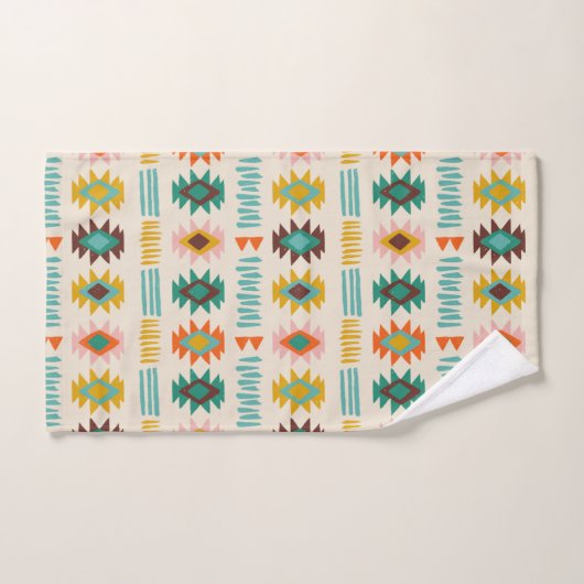 Navajo Native American Pattern Bad Handdoek (Handdoek)