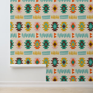 Navajo Native American Pattern Behang
