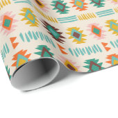 Navajo Native American Pattern Cadeaupapier (Rol Hoek)