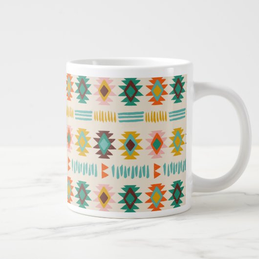 Navajo Native American Pattern Grote Koffiekop (Rechts)