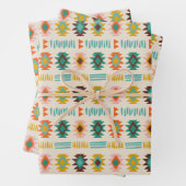 Navajo Native American Pattern Inpakpapier Vel (In situ)