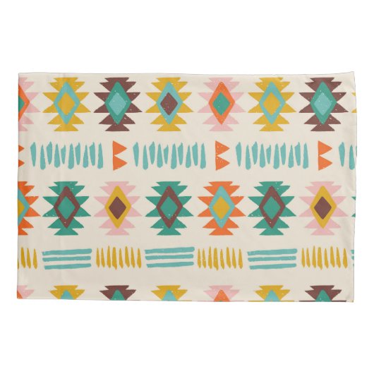 Navajo Native American Pattern Kussensloop (Achterkant-Links)