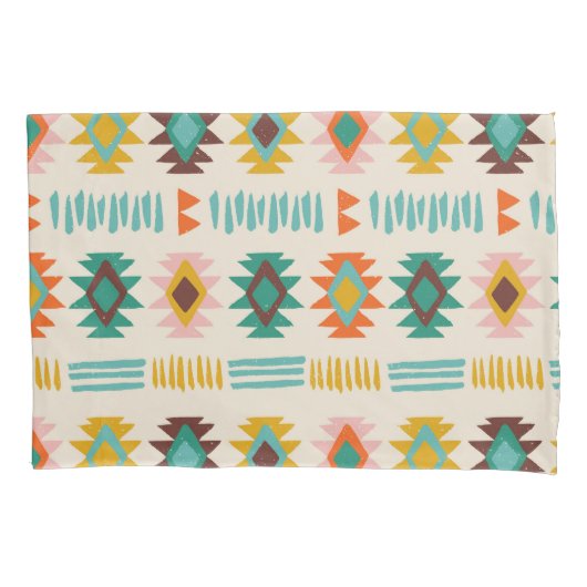 Navajo Native American Pattern Kussensloop (Voorkant-Links)