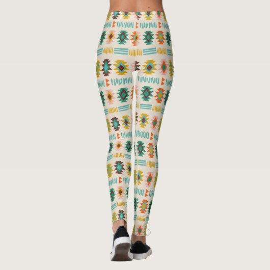 Navajo Native American Pattern Leggings (Achterkant)