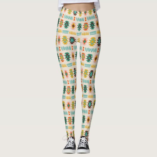 Navajo Native American Pattern Leggings (Voorkant)