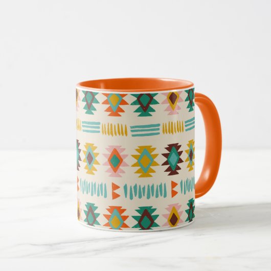 Navajo Native American Pattern Mok (Voorkant rechts)