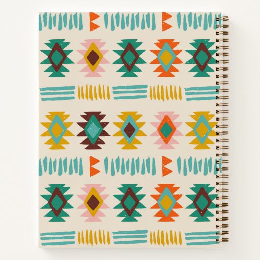Navajo Native American Pattern Notitieboek (Achterkant)