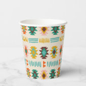 Navajo Native American Pattern Papieren Bekers (Achterkant)