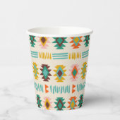 Navajo Native American Pattern Papieren Bekers (Links)