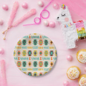 Navajo Native American Pattern Papieren Bordje (Feest)