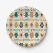 Navajo Native American Pattern Papieren Bordje (Voorkant)