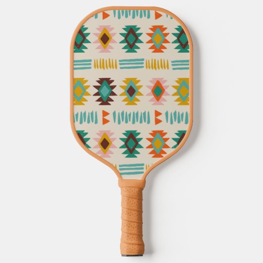 Navajo Native American Pattern Pickleball Paddle (Voorkant)