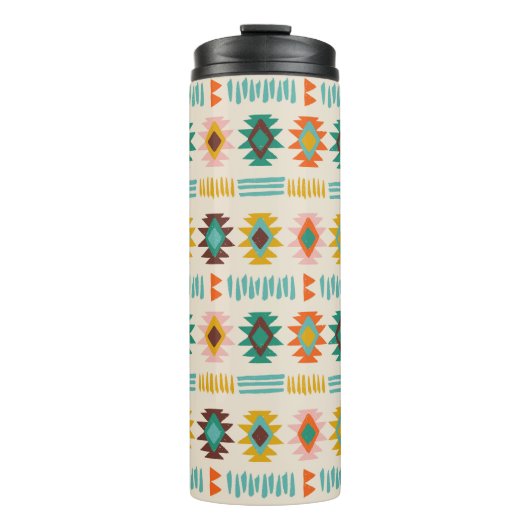 Navajo Native American Pattern Thermosbeker (Voorkant)