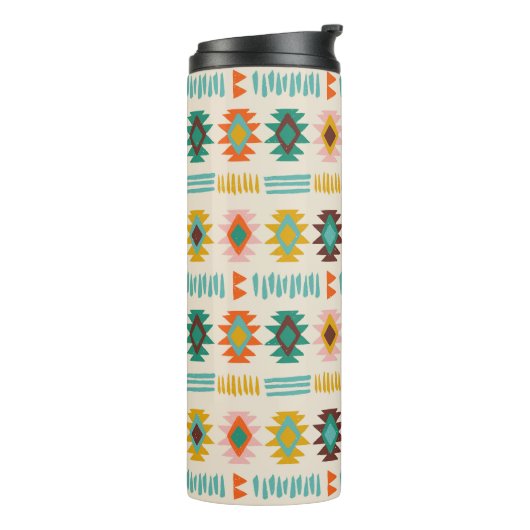 Navajo Native American Pattern Thermosbeker (Gedraaid links)