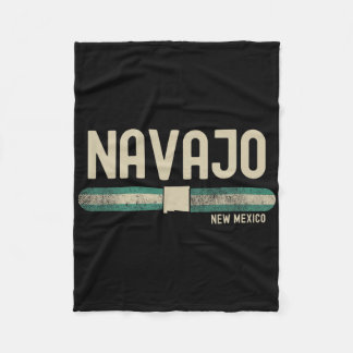 Navajo Nm New Mexico Reizen & 80s Stijl  Fleece Deken