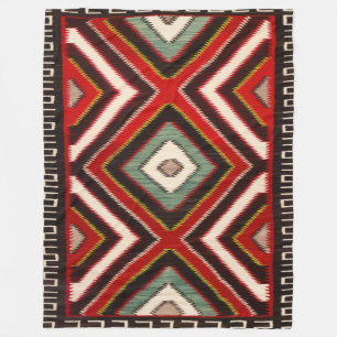 Navajo Paardenzadeldeken 1890s Print Fleece Deken