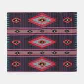 Navajo Patroon 7 Fleece Deken (Voorkant (Horizontaal))