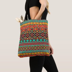Navajo-patroon Tote Bag