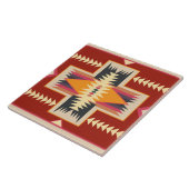 Navajo Pattern-3 Ceramic Tile Tegeltje (Zijkant)