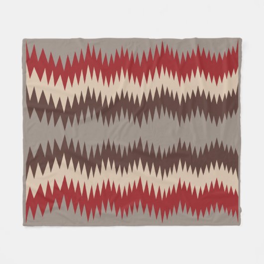 Navajo Pattern-3 Fleece Blanket (Voorkant (Horizontaal))