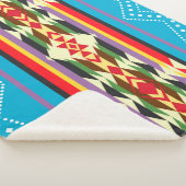 Navajo Pattern-4 Sherpa Blanket Sherpa Deken (3/4)