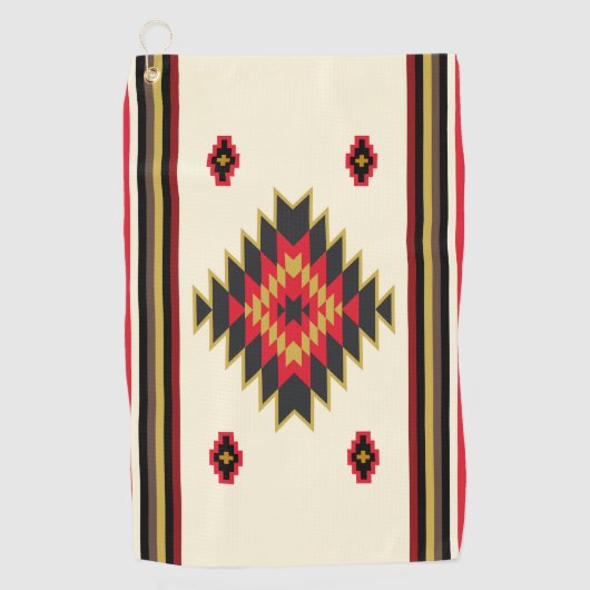 Navajo Pattern 6 Golf Towel Golfhanddoek (Voorkant)