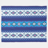 Navajo Pattern Design-11 Blanket Fleece Deken (Voorkant (Horizontaal))