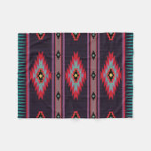 Navajo Pattern Design-7 Blanket Fleece Deken (Voorkant (Horizontaal))